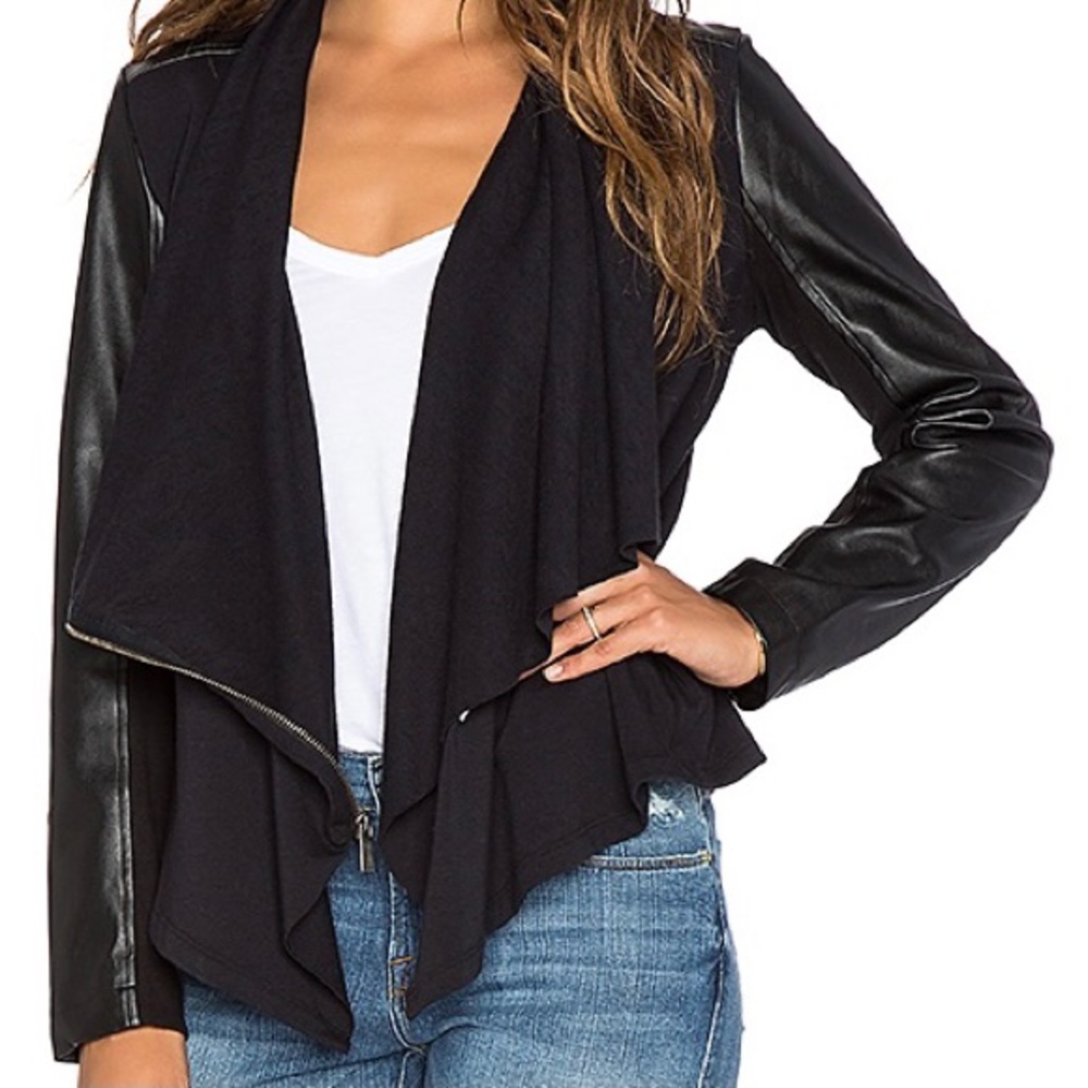 Splendid Mixed Media Motorcycle Jacket